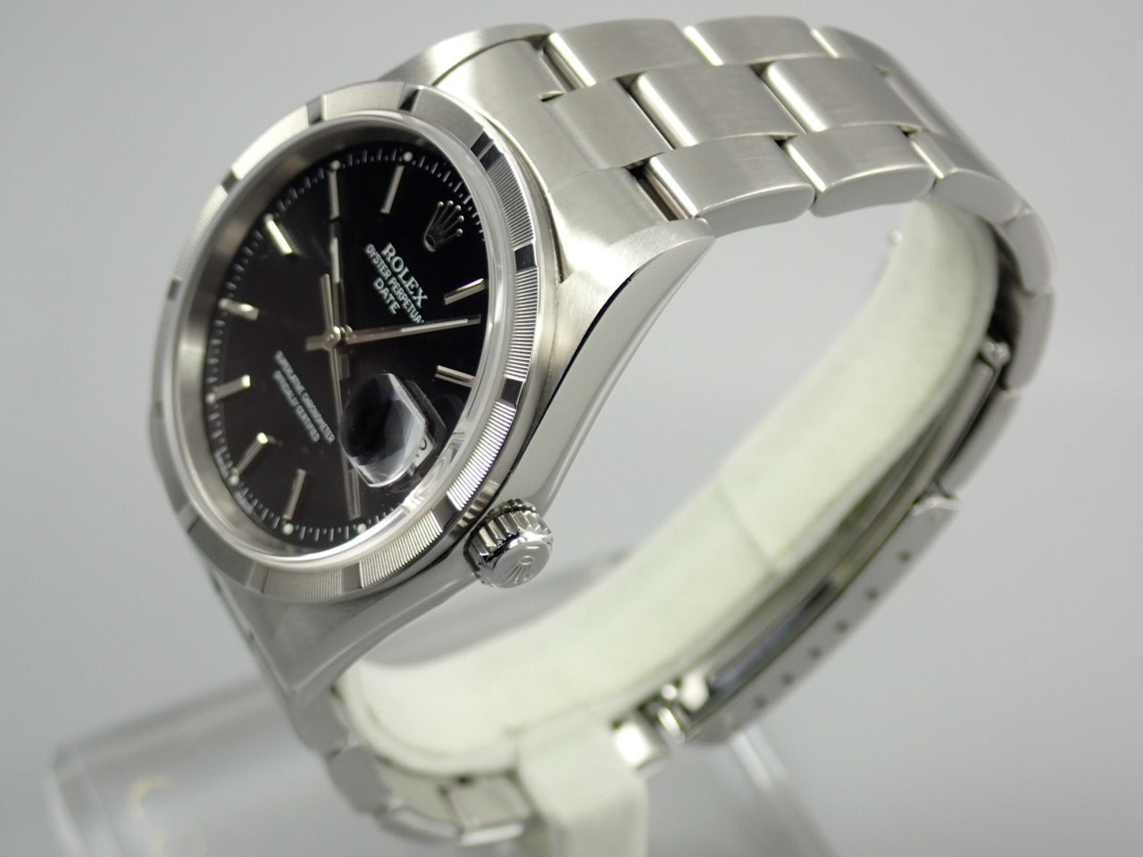 Rolex Oyster Perpetual Date Engine Turned Bezel &lt;Warranty, Box, etc.&gt;