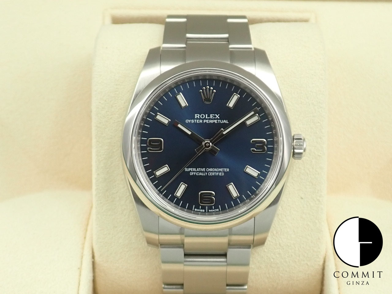 Rolex Oyster Perpetual 34 Blue Dial &lt;Warranty, Box, etc.&gt;