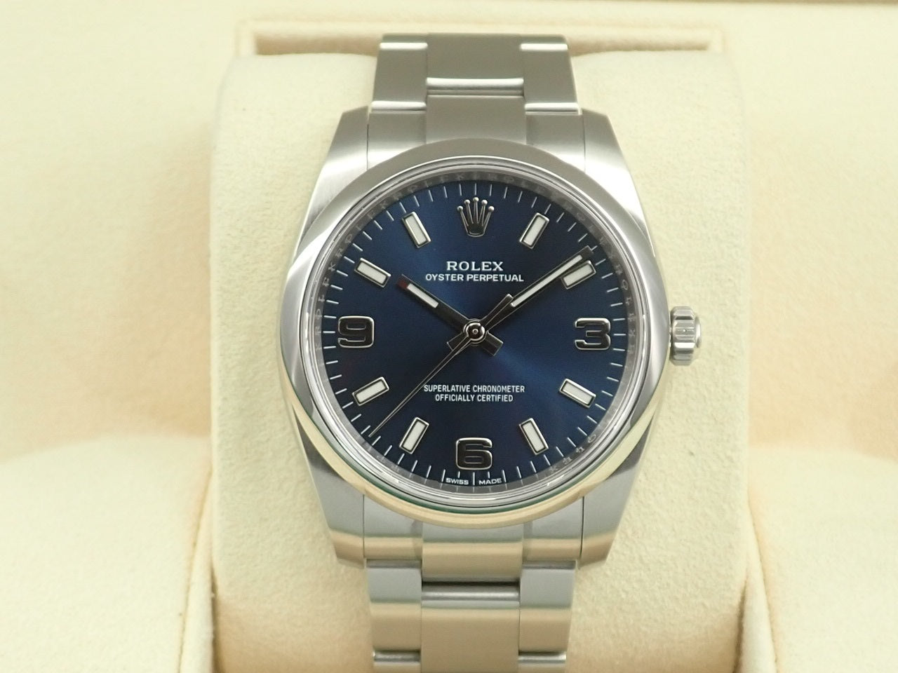 Rolex Oyster Perpetual 34 Blue Dial &lt;Warranty, Box, etc.&gt;