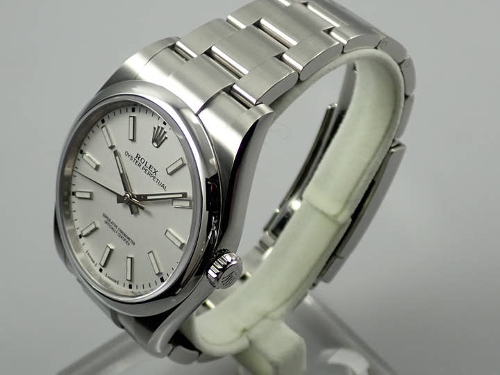 Rolex Oyster Perpetual 39 Ref. 114300 Stainless Steel White Dial