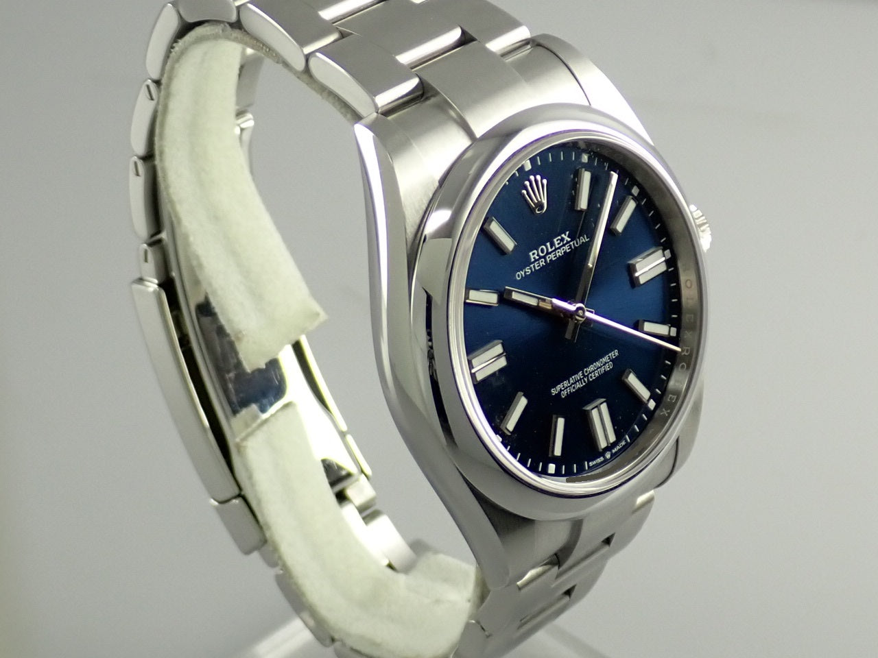 Rolex Oyster Perpetual 41 Bright Blue Dial &lt;Warranty Box and Others&gt;
