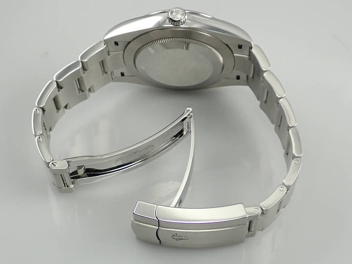 ロレックス オイスターパーペチュアル41 Ref.124300 ステンレススチール ブライトブルー文字盤