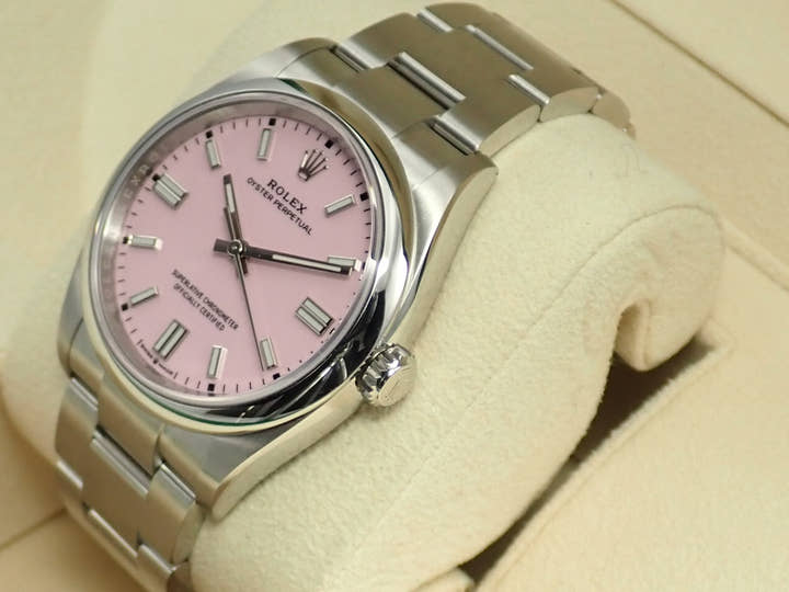 ロレックス オイスターパーペチュアル36 Ref.126000 ステンレススチール キャンディピンク文字盤