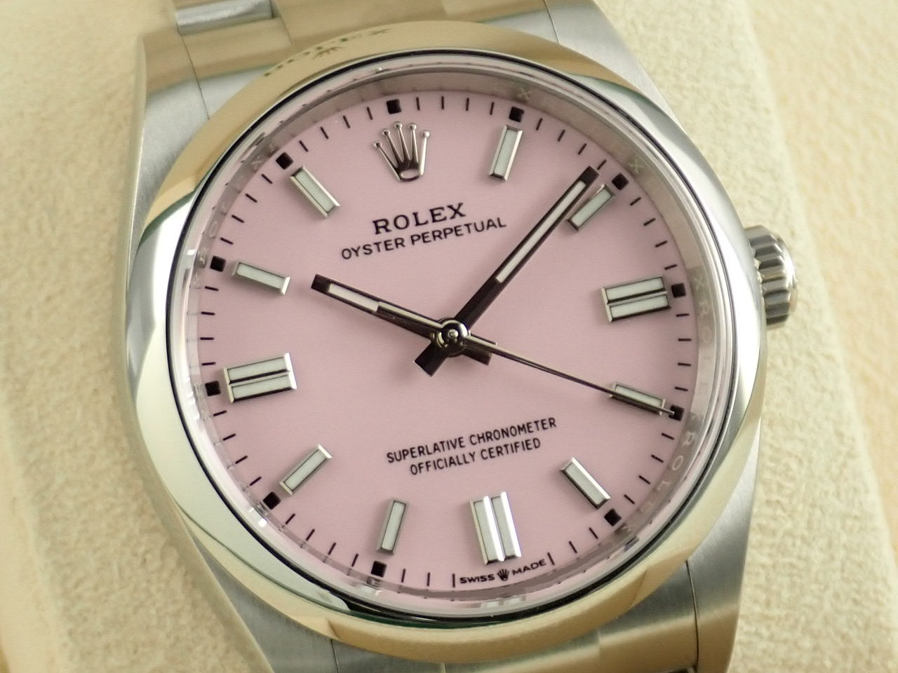 Rolex Oyster Perpetual 36 Candy Pink Dial &lt;Warranty Box and Others&gt;