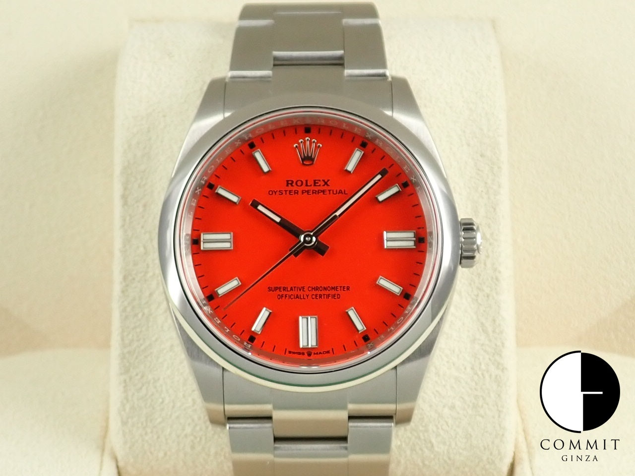Rolex Oyster Perpetual 36 Coral Red Dial &lt;Warranty, Box, etc.&gt;