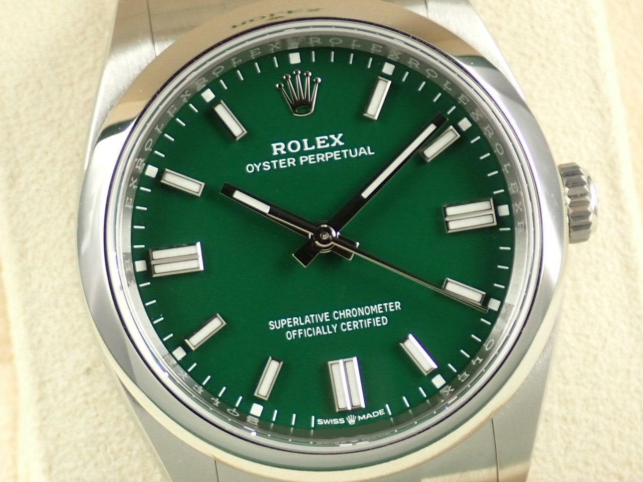 Rolex Oyster Perpetual 36 Green Dial &lt;Warranty, Box, etc.&gt;