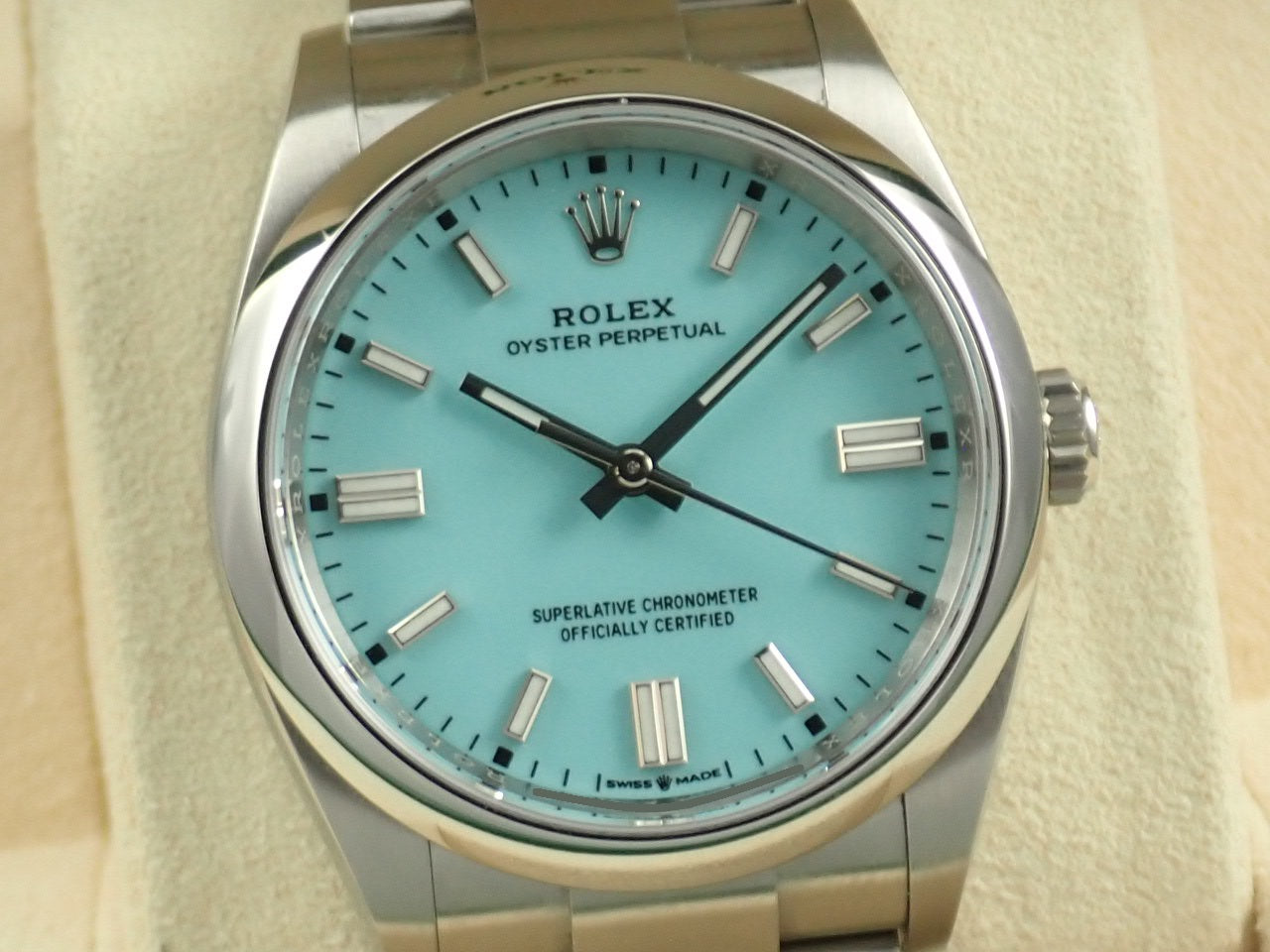 Rolex Oyster Perpetual 36 Turquoise Dial &lt;Warranty, Box, etc.&gt;