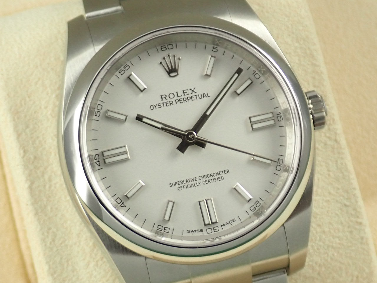 Rolex Oyster Perpetual 36 White Dial &lt;Warranty Box and Others&gt;