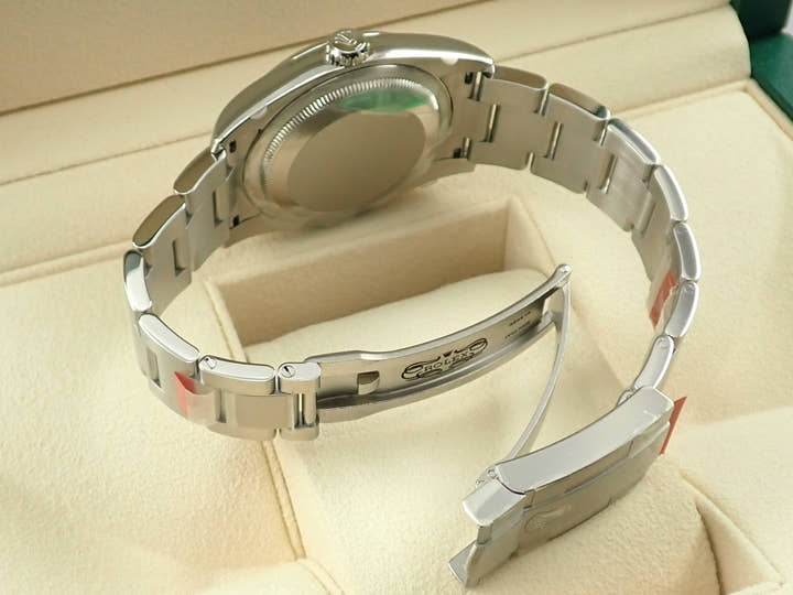 ロレックス オイスターパーペチュアル36 Ref.116000 ステンレススチール ブラックx369ピンク文字盤
