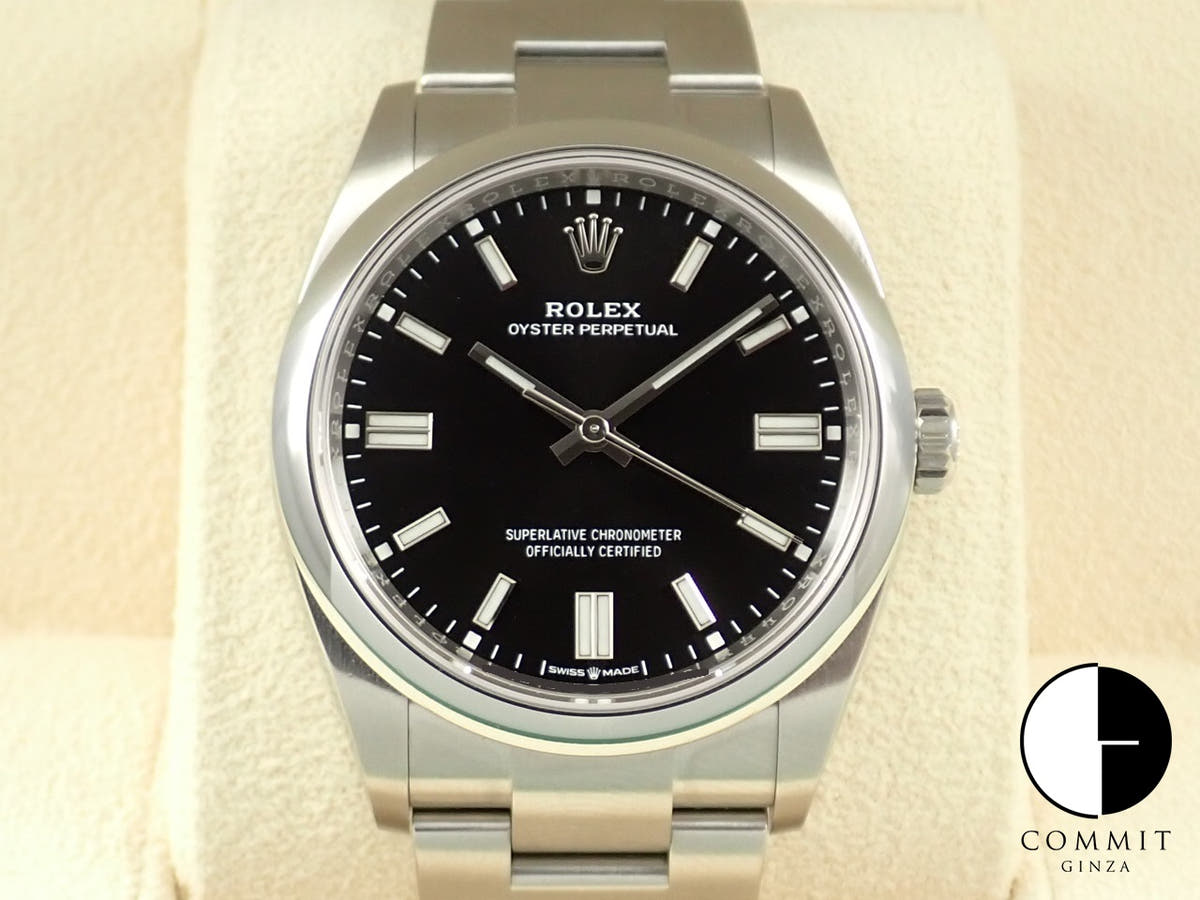 ロレックス オイスターパーペチュアル36 Ref.126000 ステンレススチール ブラック文字盤