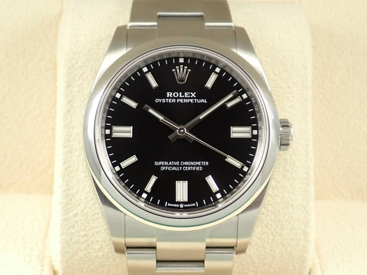 ロレックス オイスターパーペチュアル36 Ref.126000 ステンレススチール ブラック文字盤