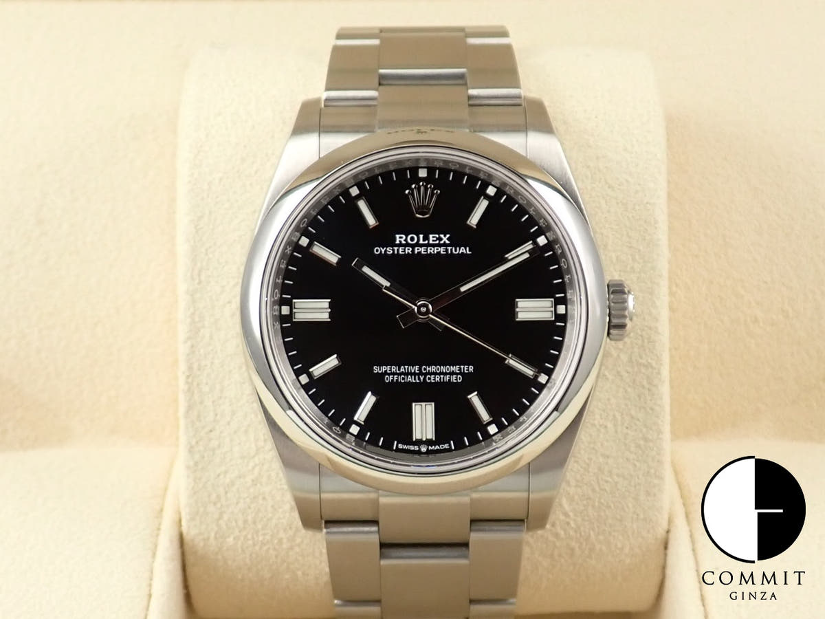 ロレックス オイスターパーペチュアル36 Ref.126000 ステンレススチール ブラック文字盤