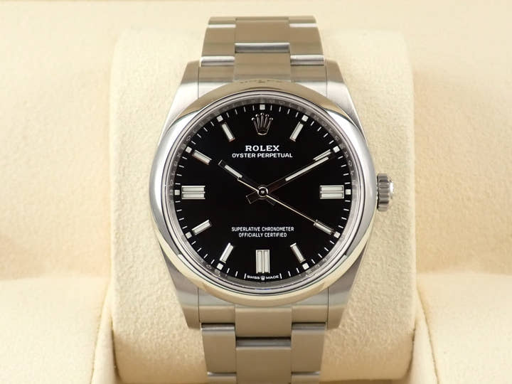 ロレックス オイスターパーペチュアル36 Ref.126000 ステンレススチール ブラック文字盤