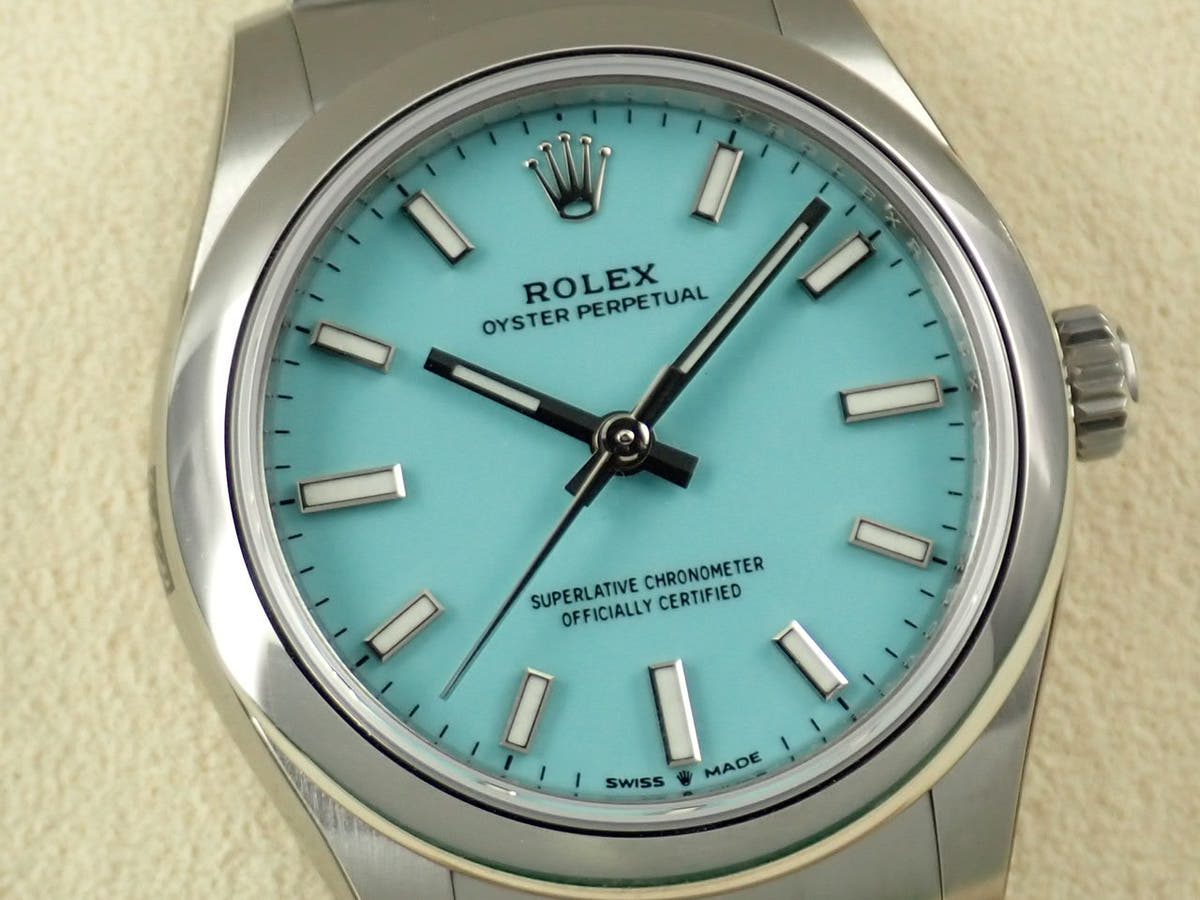 ロレックス オイスターパーペチュアル31 Ref.277200 ターコイズ文字盤 未使用 37500R1V
