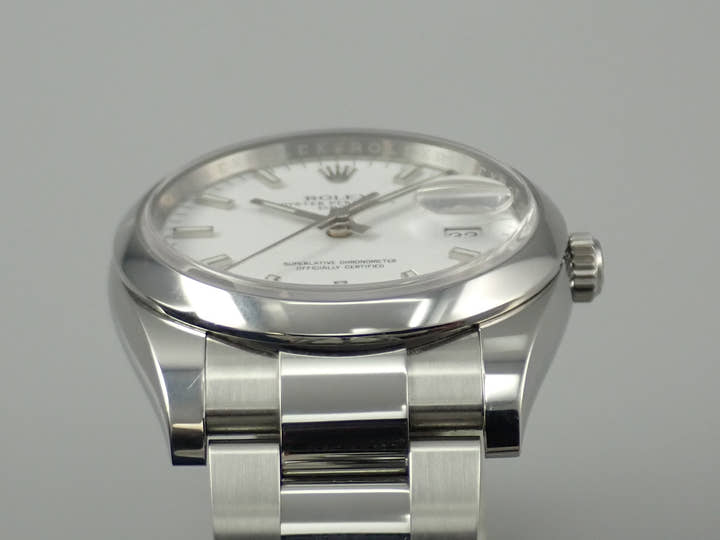 Rolex Oyster Perpetual Date Ref. 115200 Stainless Steel White Dial