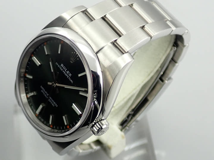 ロレックス オイスターパーペチュアル34 Ref.114200 ステンレススチール オリーブグリーン文字盤