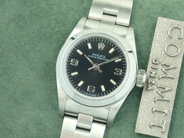 ロレックス オイスターパーペチュアル Ref.67180 ブラック文字盤 中古 oyster-perpetual-19