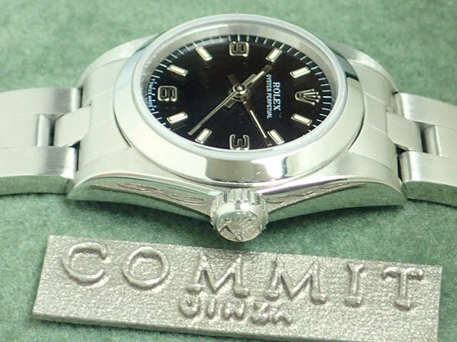 ロレックス オイスターパーペチュアル Ref.67180 ブラック文字盤 中古 oyster-perpetual-19