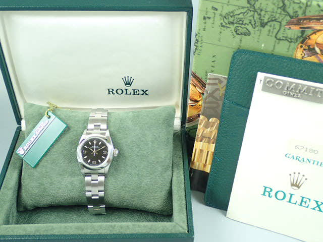 ロレックス オイスターパーペチュアル Ref.67180 ブラック文字盤 中古 oyster-perpetual-19
