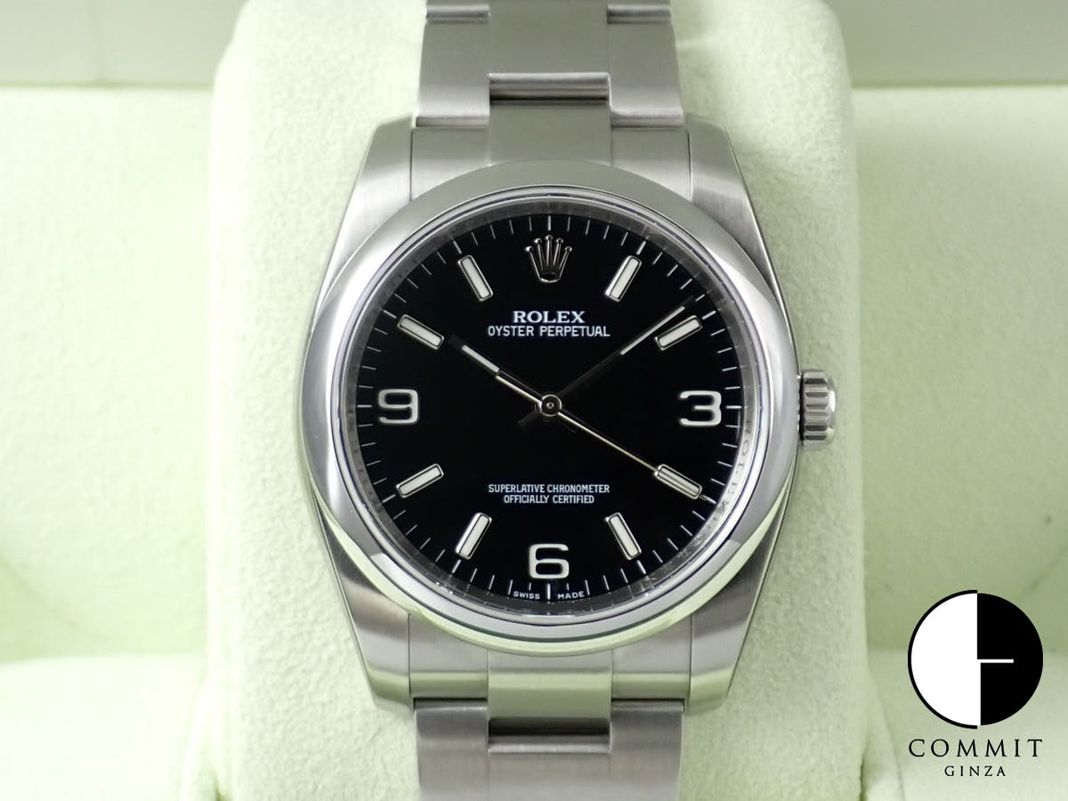 ロレックス オイスターパーペチュアル36 Ref.116000 ステンレススチール ブラック文字盤
