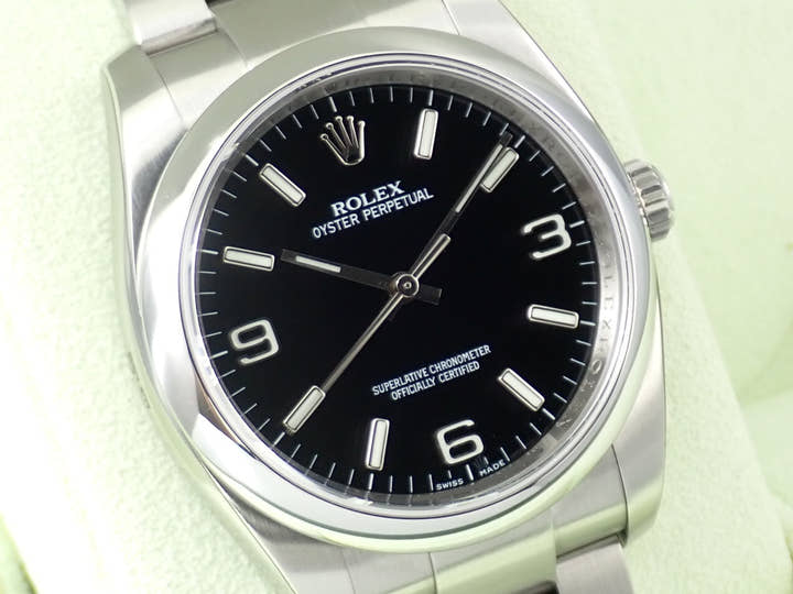 ロレックス オイスターパーペチュアル36 Ref.116000 ステンレススチール ブラック文字盤