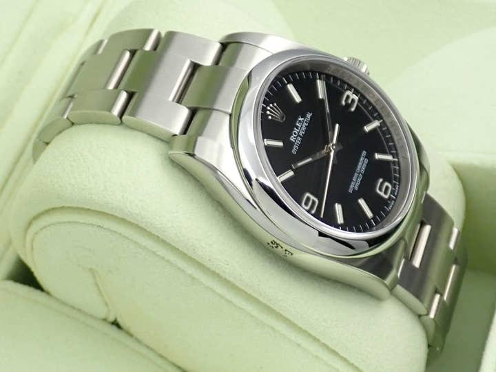 ロレックス オイスターパーペチュアル36 Ref.116000 ステンレススチール ブラック文字盤