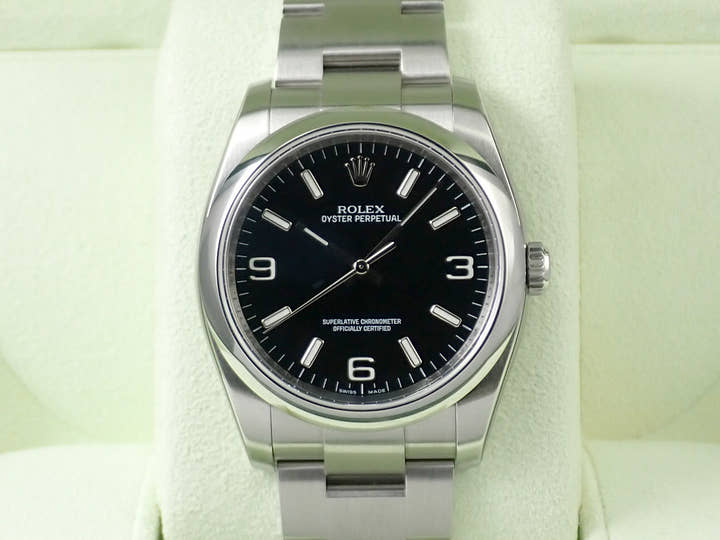 ロレックス オイスターパーペチュアル36 Ref.116000 ステンレススチール ブラック文字盤