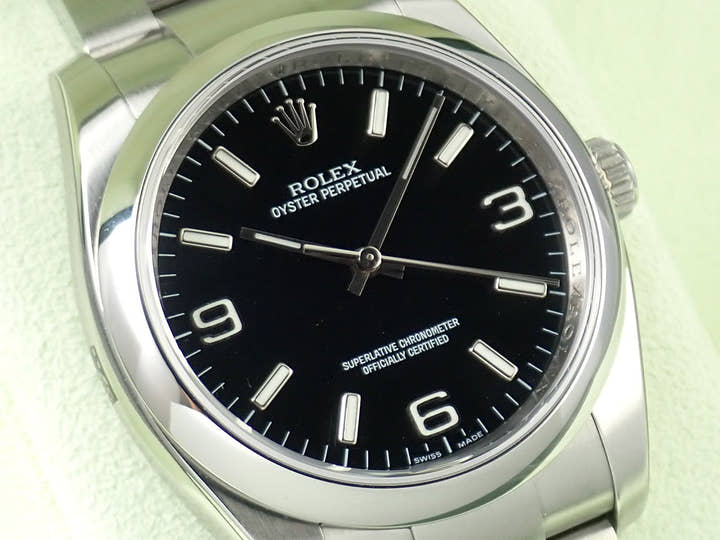 ロレックス オイスターパーペチュアル36 Ref.116000 ステンレススチール ブラック文字盤