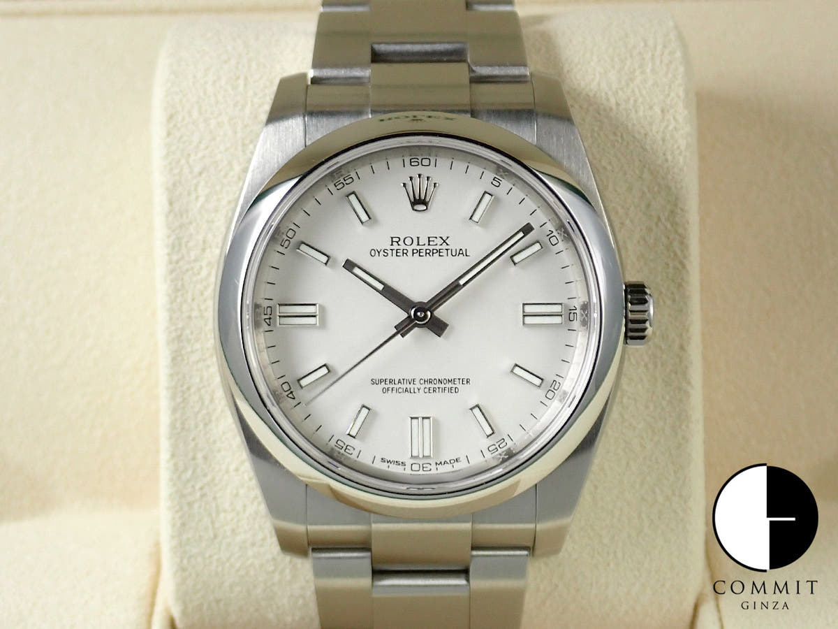 ロレックス オイスターパーペチュアル36 Ref.116000 ホワイト文字盤 中古 U7FXLWJZ