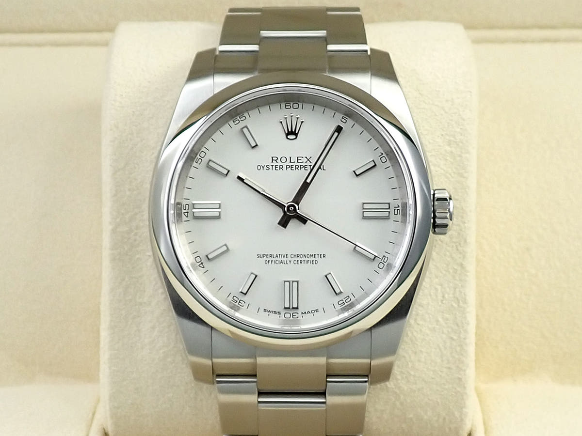 ロレックス オイスターパーペチュアル36 Ref.116000 ホワイト文字盤 美品 45ZKPSCM