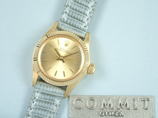 Rolex Oyster Perpetual Champagne Dial Ladies