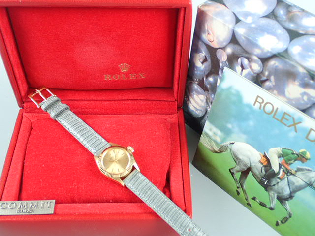 Rolex Oyster Perpetual Champagne Dial Ladies