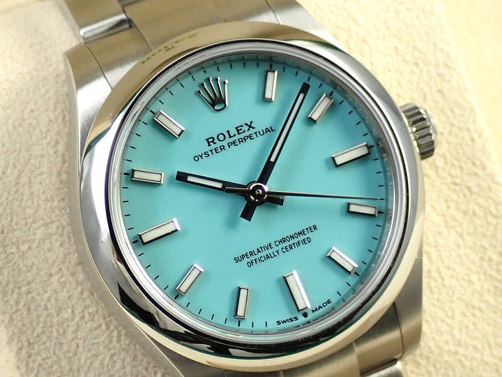 ロレックス オイスターパーペチュアル31 Ref.277200 ステンレススチール ターコイズ文字盤