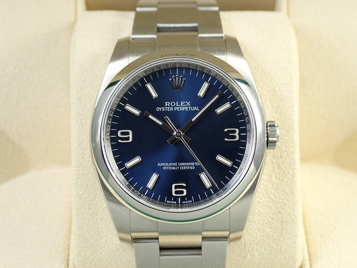 ロレックス オイスターパーペチュアル36 Ref.116000 ステンレススチール ブルー文字盤