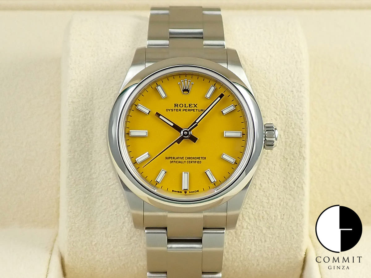 ロレックス オイスターパーペチュアル31 Ref.277200 イエロー文字盤 中古 M44P3W16