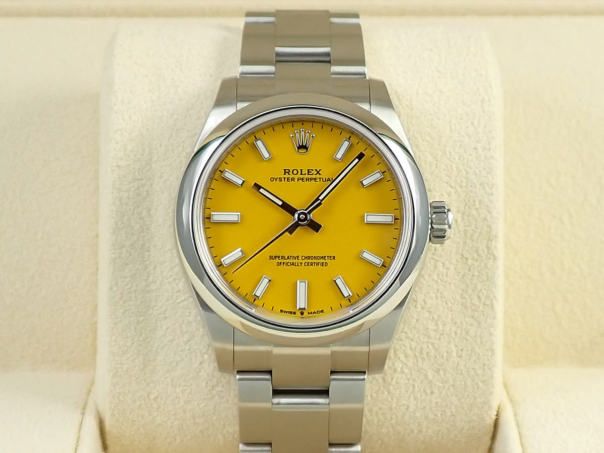 ロレックス オイスターパーペチュアル31 Ref.277200 イエロー文字盤 中古 M44P3W16
