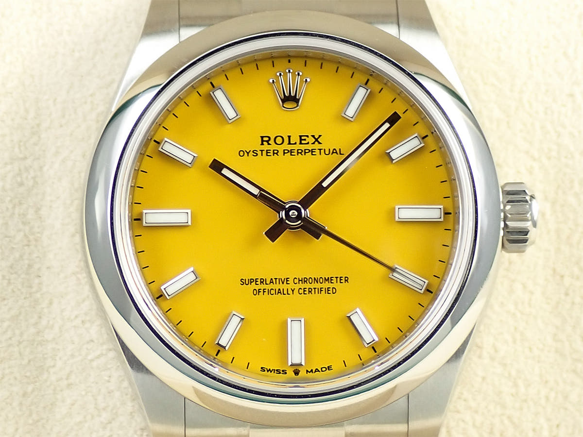 ロレックス オイスターパーペチュアル31 Ref.277200 イエロー文字盤 中古 M44P3W16