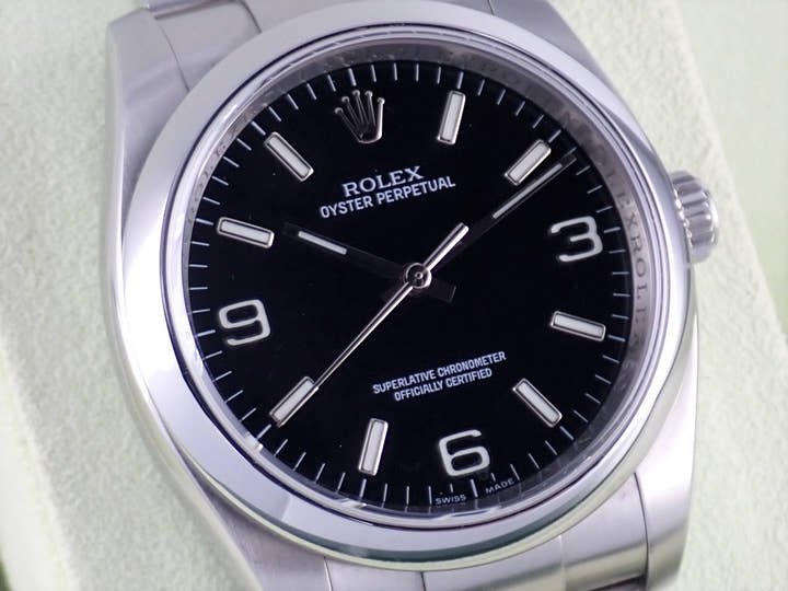 ロレックス オイスターパーペチュアル Ref.116000 ブラック文字盤 中古 oyster-perpetual-35