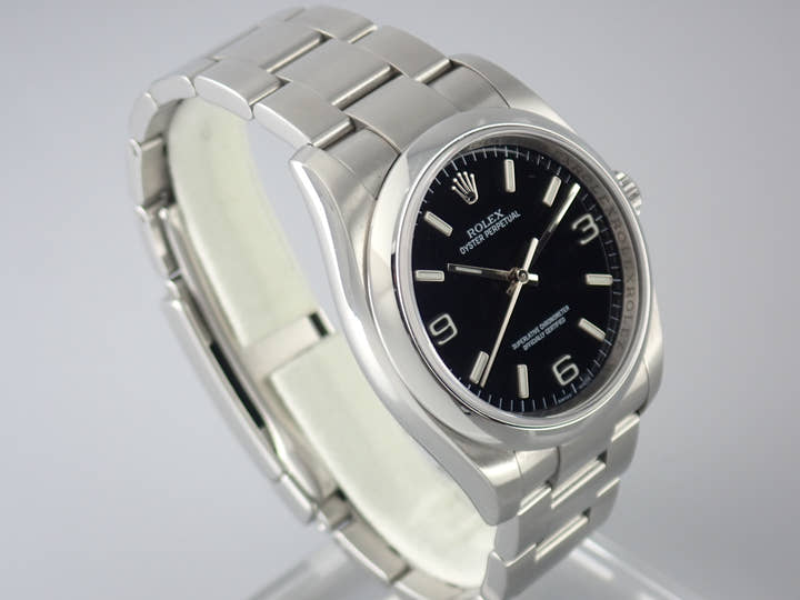 ロレックス オイスターパーペチュアル Ref.116000 ブラック文字盤 中古 oyster-perpetual-35