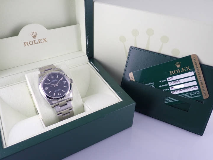 ロレックス オイスターパーペチュアル Ref.116000 ブラック文字盤 中古 oyster-perpetual-35