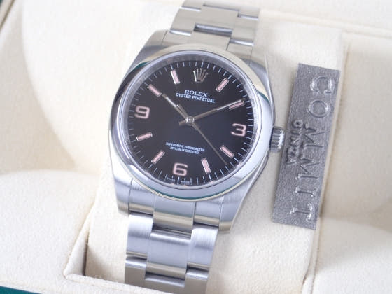 ロレックス オイスターパーペチュアル Ref.116000 ブラック文字盤 中古 oyster-perpetual-3