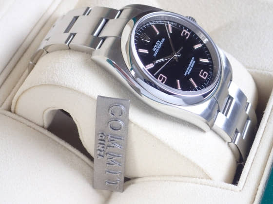 ロレックス オイスターパーペチュアル Ref.116000 ブラック文字盤 中古 oyster-perpetual-3