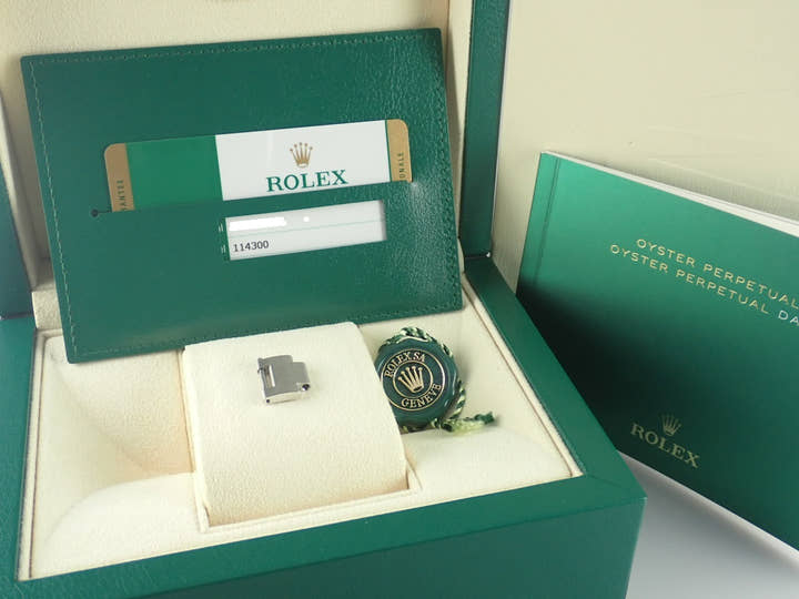 Rolex Oyster Perpetual Ref.114300 Dark Rhodium Dial Very Good Condition oyster-perpetual-41