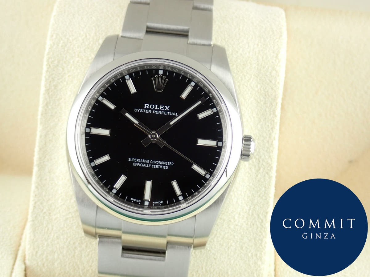 ロレックス オイスターパーペチュアル Ref.114200 ブラック文字盤 中古 oyster-perpetual-42