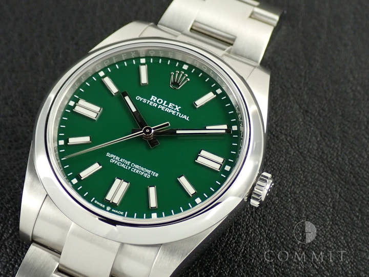 Rolex Oyster Perpetual 41 Ref. 124300 Stainless Steel Green Dial