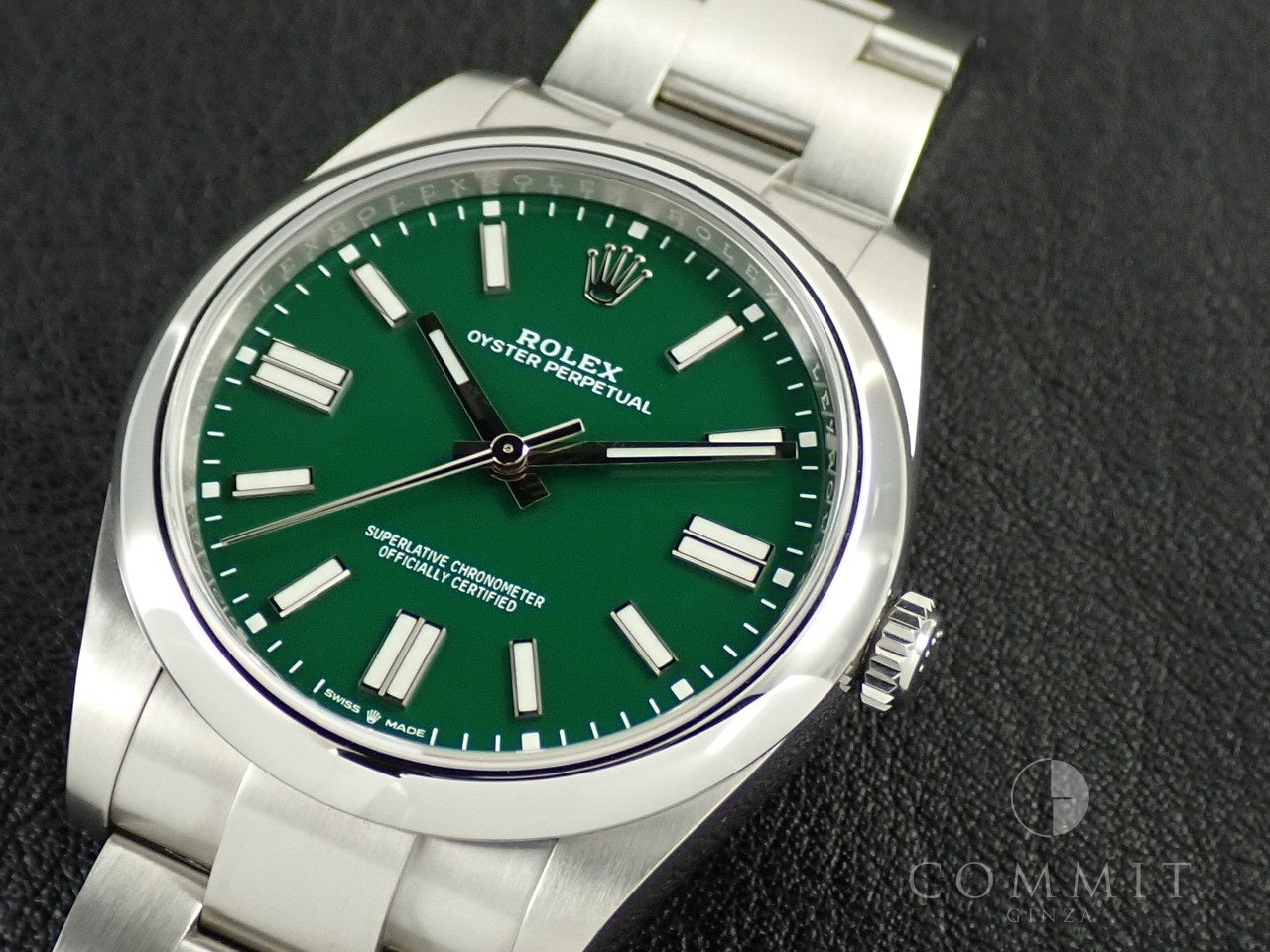 Rolex Oyster Perpetual 41 Ref.124300 SS Green Dial