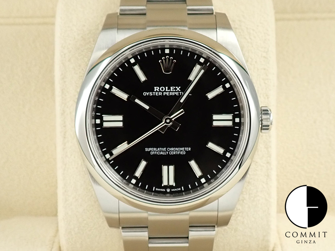Rolex Oyster Perpetual 41 Ref.124300 SS Bright Black Dial