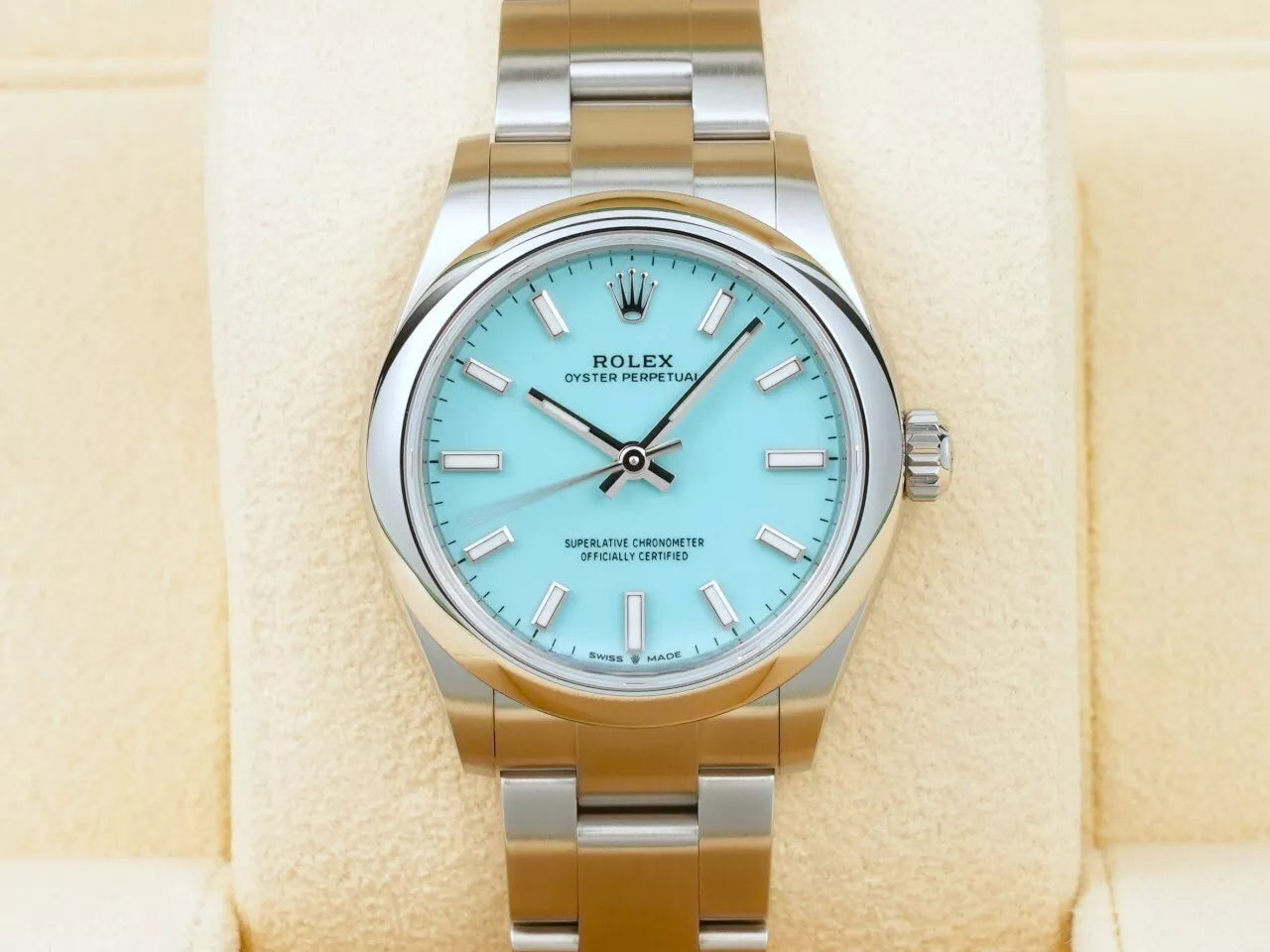 Rolex Oyster Perpetual 31 Ref.277200 SS Turquoise Dial