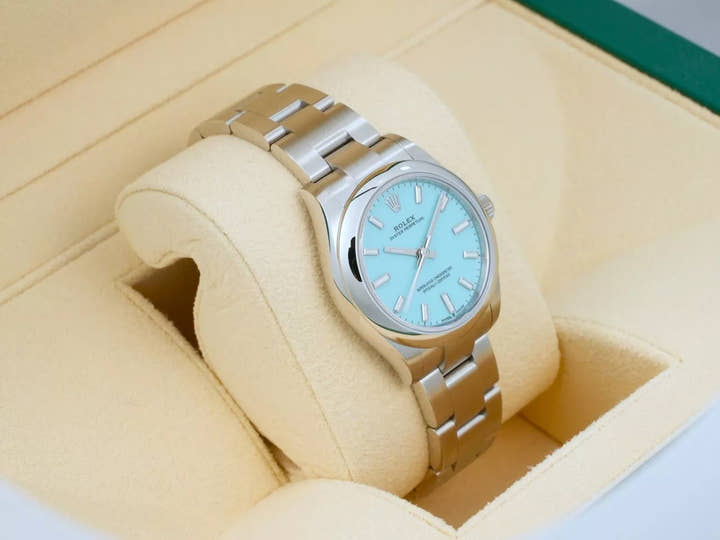 ロレックス オイスターパーペチュアル31 Ref.277200 ステンレススチール ターコイズ文字盤