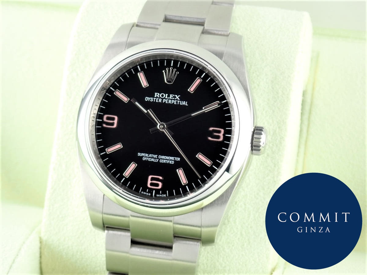 ロレックス オイスターパーペチュアル Ref.116000 ブラック文字盤 中古 oyster-perpetual-45